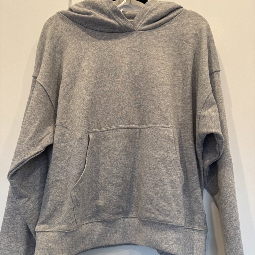 Fabletics Heather Gray Pullover Hoodie (Large)